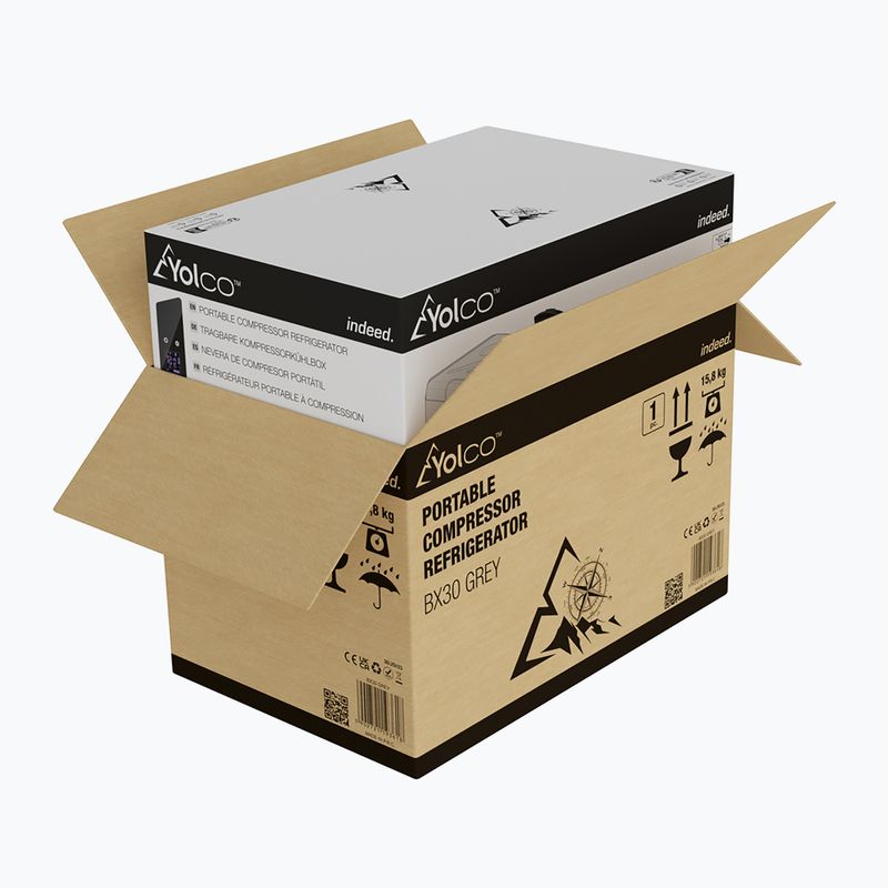 Yolco BX30 tourist fridge black-grey 18
