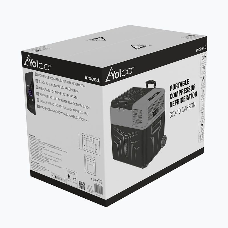 Yolco BX40 tourist fridge black-grey 20