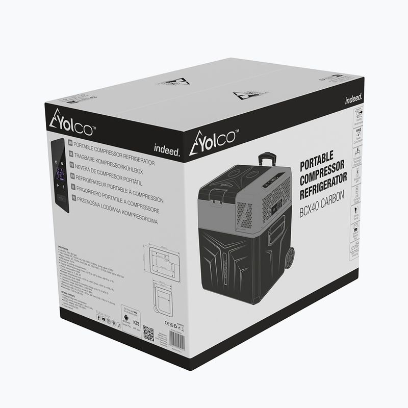 Yolco BCX40 tourist fridge black-grey 16