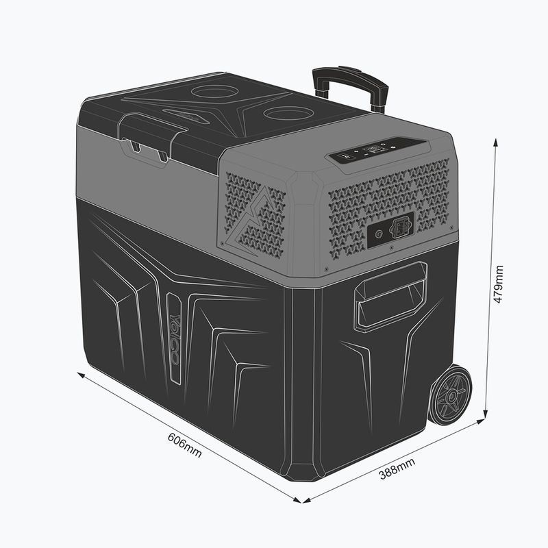 Yolco BCX40 tourist fridge black-grey 17