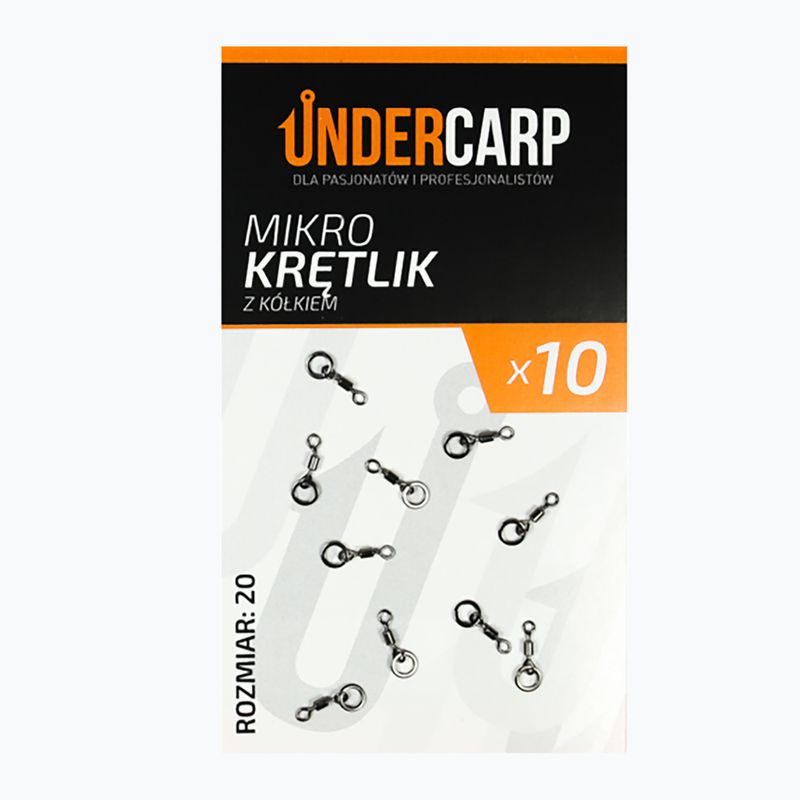 UnderCarp Micro carp swivel with circle black UC43