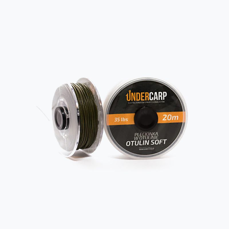 UnderCarp carp leader braid in lagging green UC87