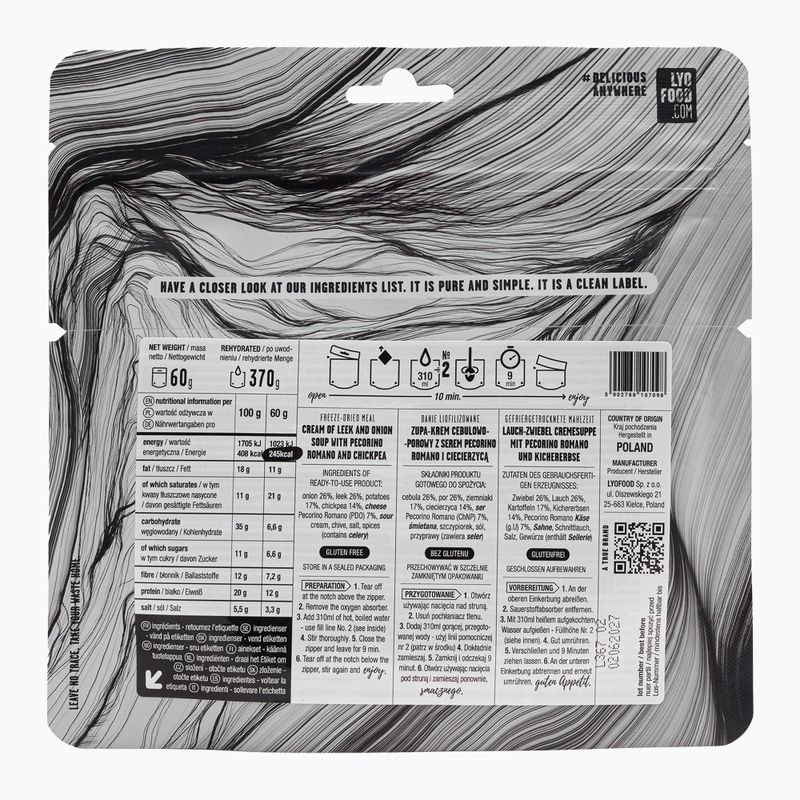 Freeze-dried food LYOFOOD Creamy onion and leek soup LF-7098 2