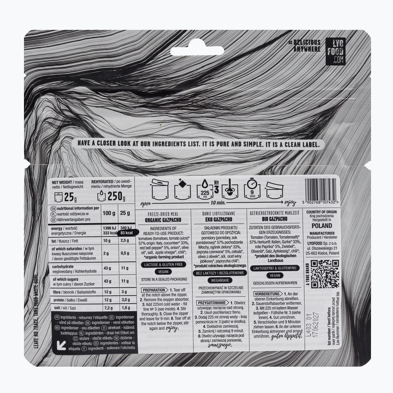 Freeze-dried food LYOFOOD EKO Gazpacho LF-7432 2