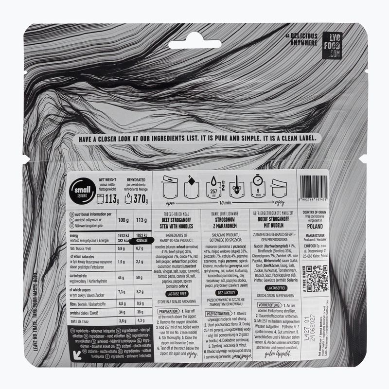 Freeze-dried food LYOFOOD Strogonov LF-7470 2