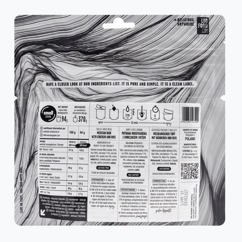 Freeze-dried food LYOFOOD Mexican dish LF-7500 2