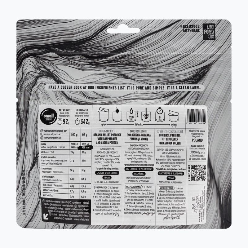 Freeze-dried food LYOFOOD EKO Jaglanka with raspberry and chokeberry LF-7654 2