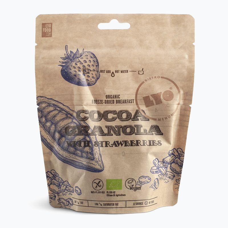 Freeze-dried food LYOFOOD Cacao granola with strawberries 270 g