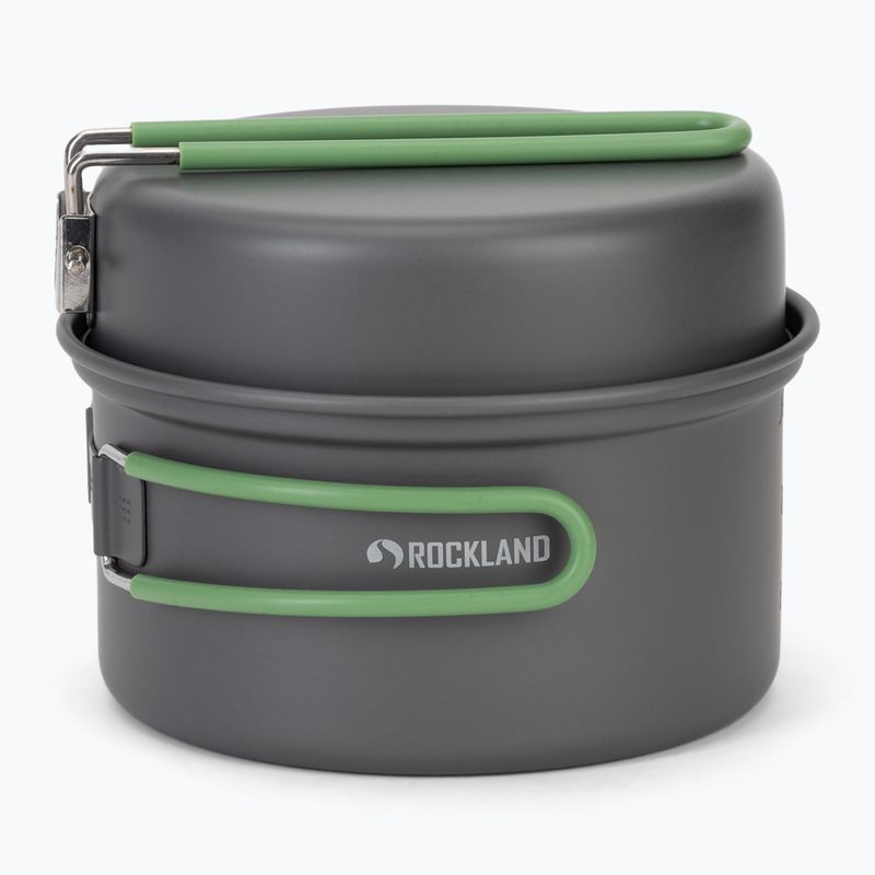 Rockland Travel Duo Anodized grey/green Tourist Cookware Set