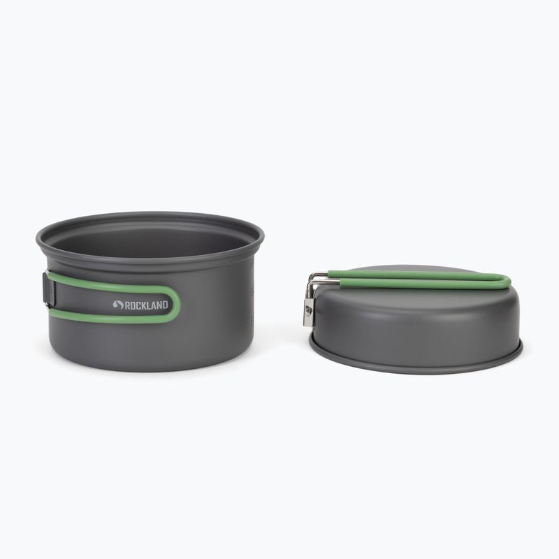 Rockland Travel Duo Anodized grey/green Tourist Cookware Set 2