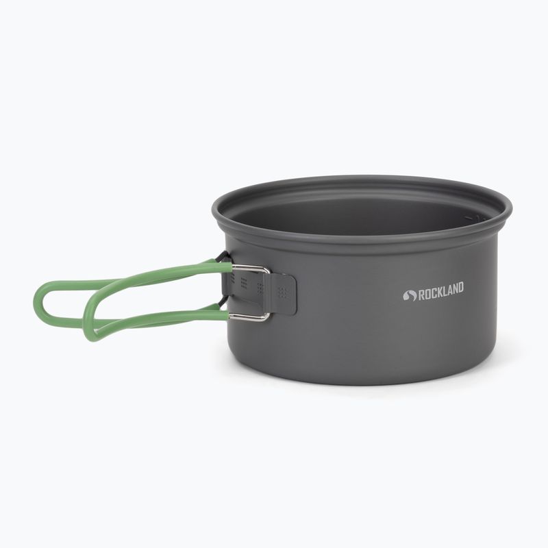 Rockland Travel Duo Anodized grey/green Tourist Cookware Set 3