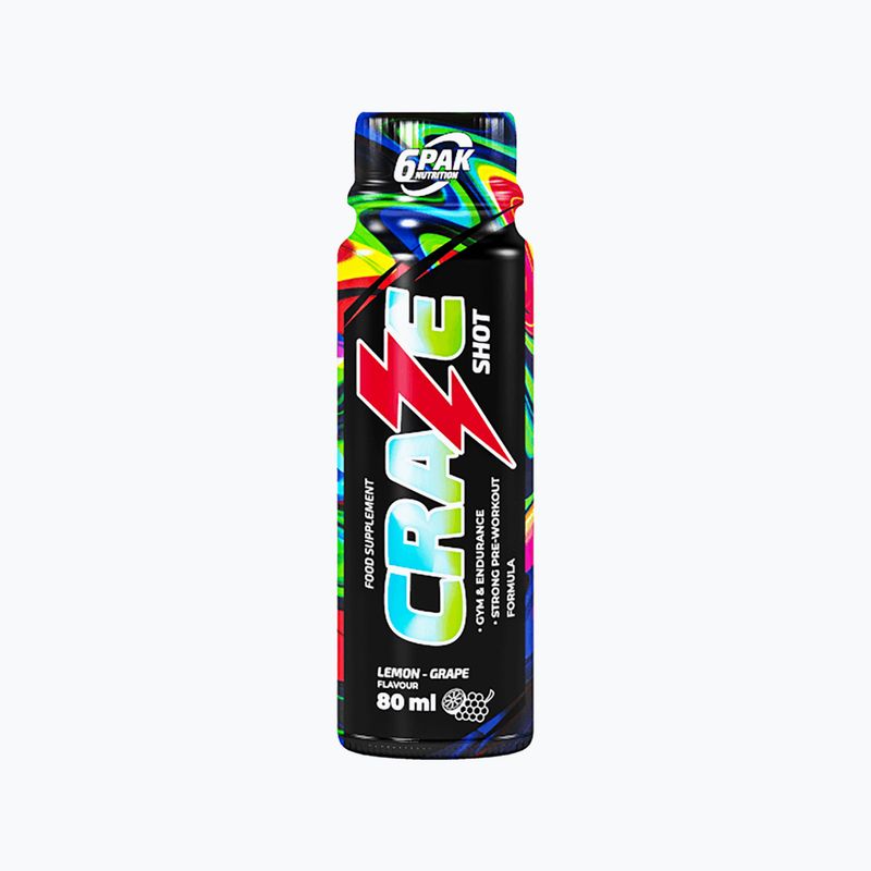Pre-workout Shot 6Pak Craze Shot 80ml lemon-vinegar PAK/242