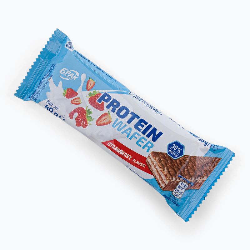 Protein bar 6PAK Protein Wafer 40g strawberry PAK/073