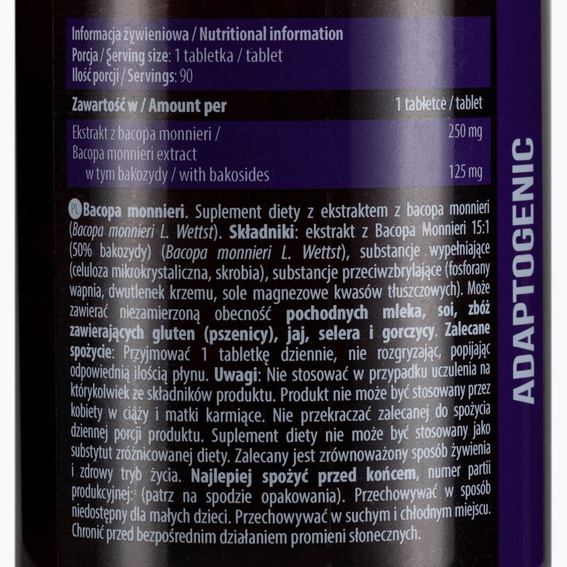Bacopa Monnieri Essence brain support 90 tablets ESS/040 2