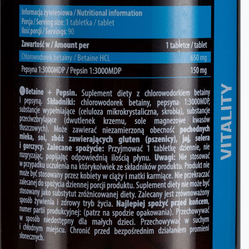 Betaine HCL Pepsin Essence digestive support 90 tablets ESS/050 2