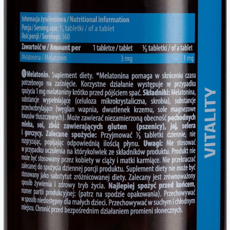 Melatonin Essence 3mg melatonin 120 tablets ESS/046 2