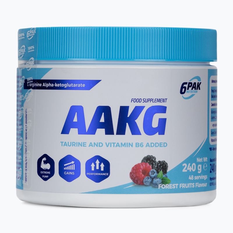 Pre-workout 6PAK AAKG 240g forest fruits PAK/154#OWLES