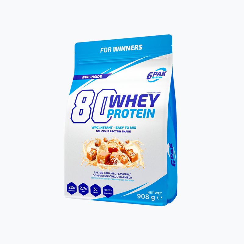 Whey 6PAK Protein 80 908g salted caramel PAK/162#SOKAR
