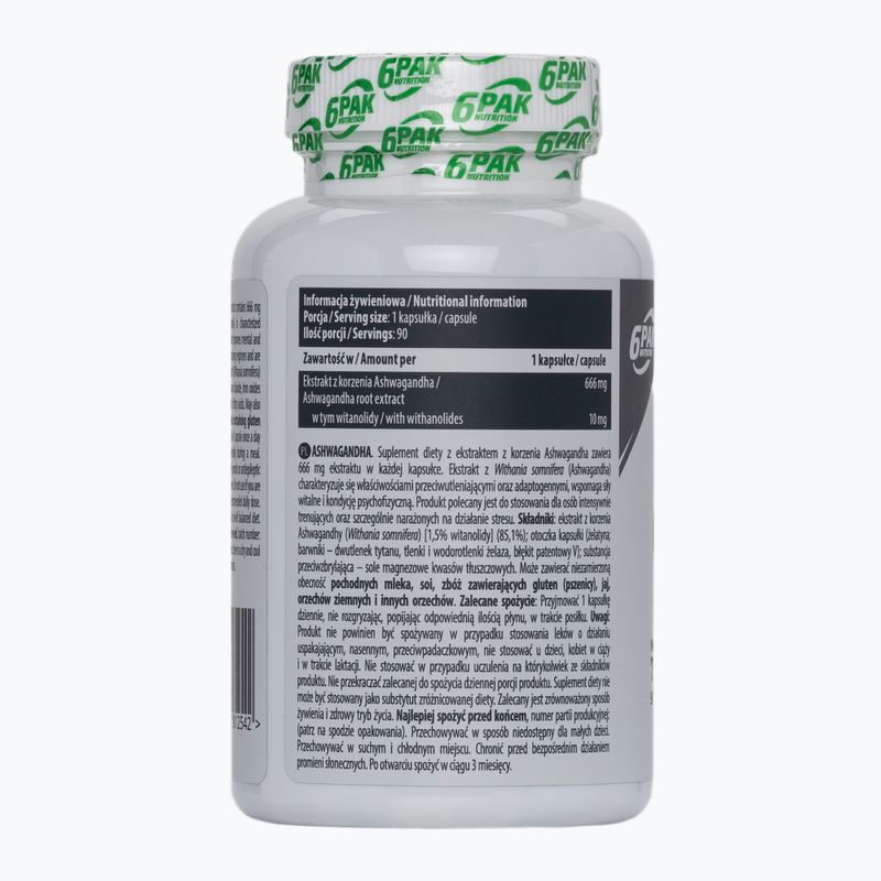 EL Ashwagandha 6PAK 666mg performance 90 capsules PAK/190 2