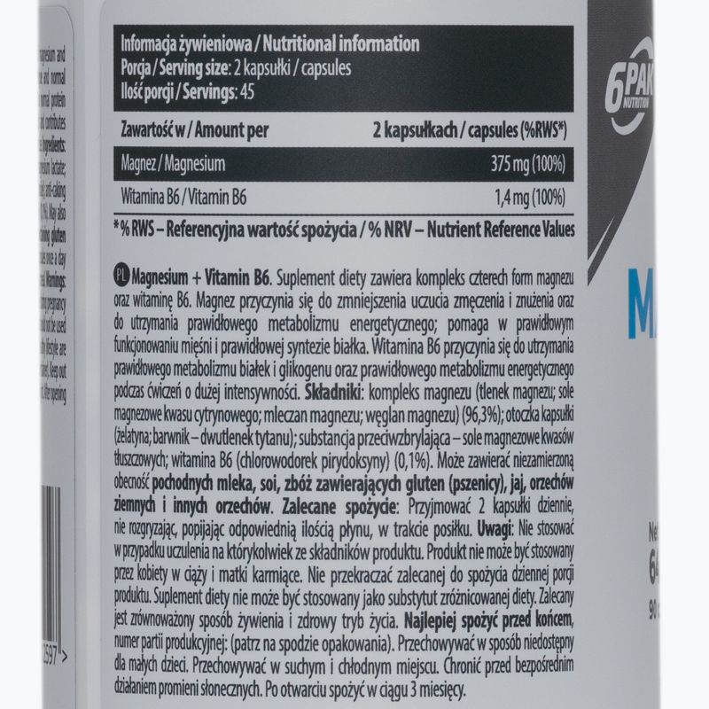 EL Magnesium B6 6PAK magnesium+B6 90 capsules PAK/208 2