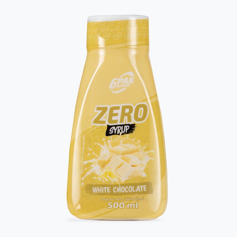 6PAK Syrup ZERO 500ml white chocolate PAK/230 sauce