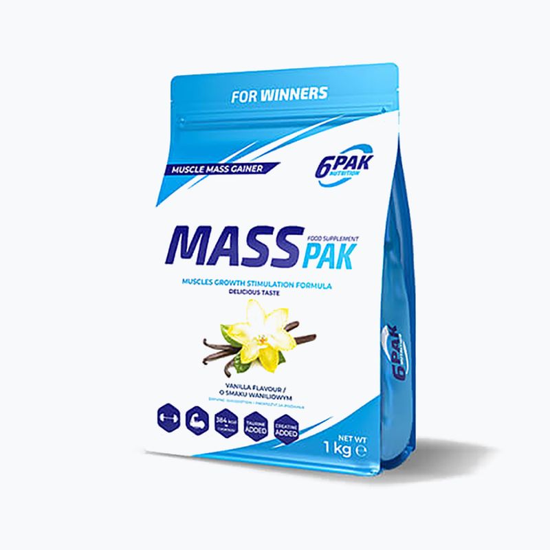 Gainer 6PAK Mass Pak 1000g vanilla PAK/235