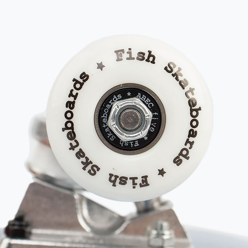 Fish Skateboards Zack Beginner classic skateboard 8.0' blue SKATE-ZAC-SIL-WHI 13