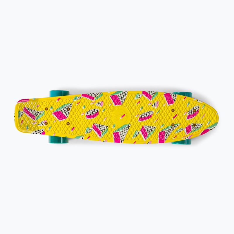 Fish Skateboards Print Memphis yellow FS-FB-MEM-SIL-SGRE skateboard 3