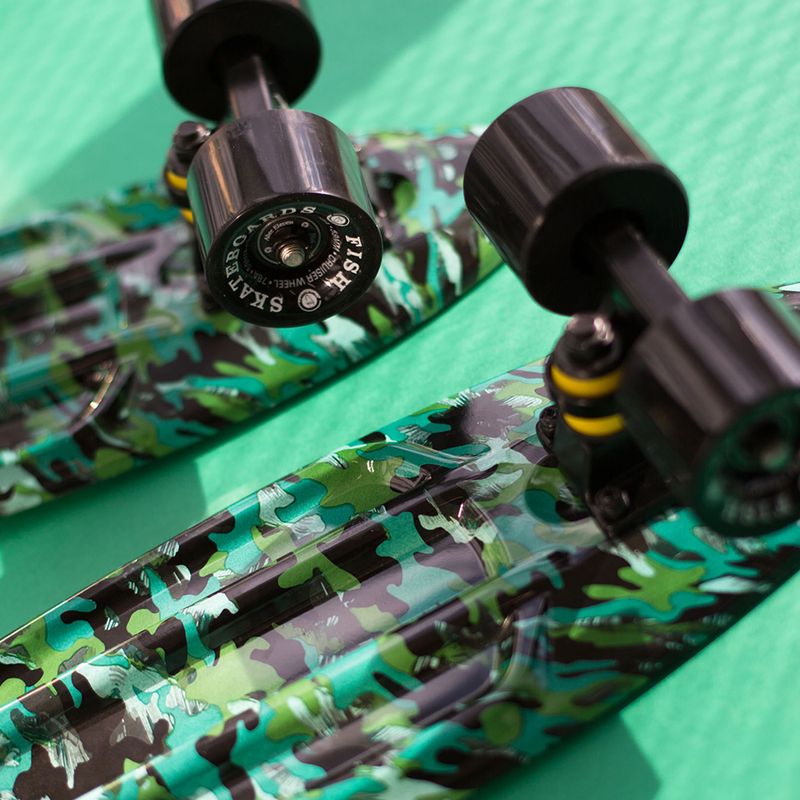 Fish Skateboards Print Camo green FS-FB-CAM-BLA-BLA skateboard 10