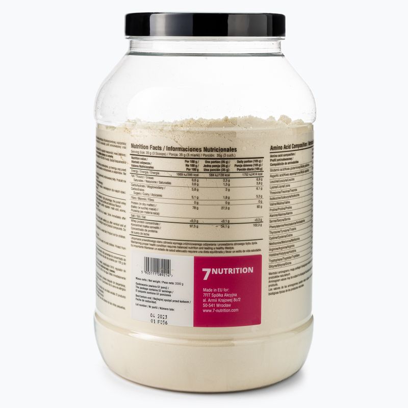 Whey 7Nutrition Protein 80 white chocolate-raspberry 7Nu000308 3