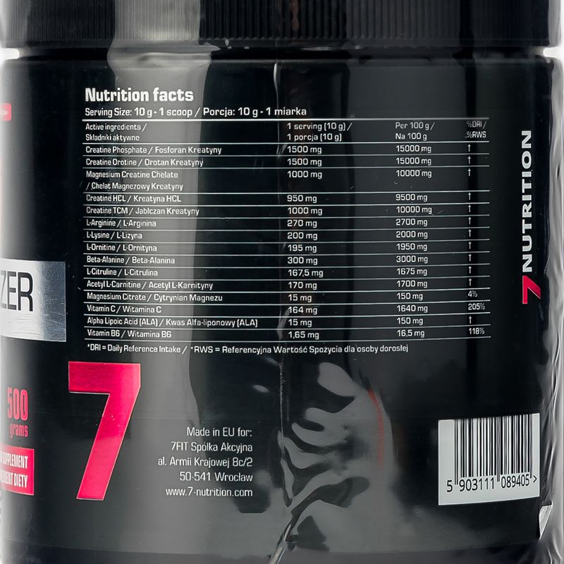 BB Volumizer 7Nutrition creatine 500g 7Nu000075 3