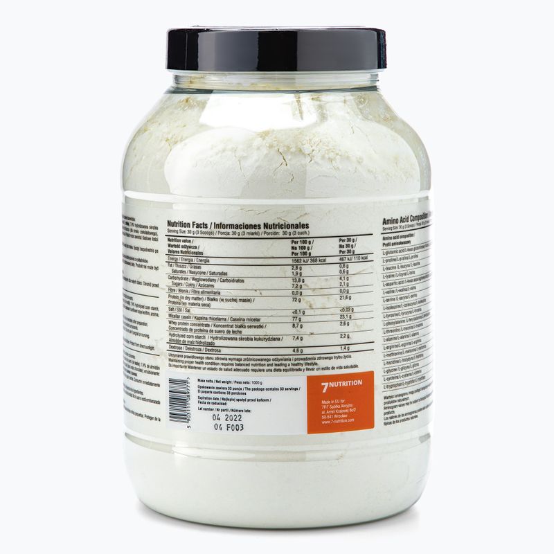 Micellar casein 7Nutrition Micellar Casein 1000g vanilla 7Nu000345 3