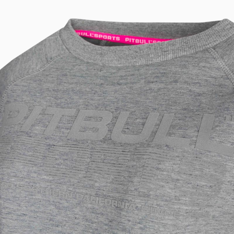 Ladies' sweatshirt Pitbull West Coast Crewneck Athletica grey/melange 3
