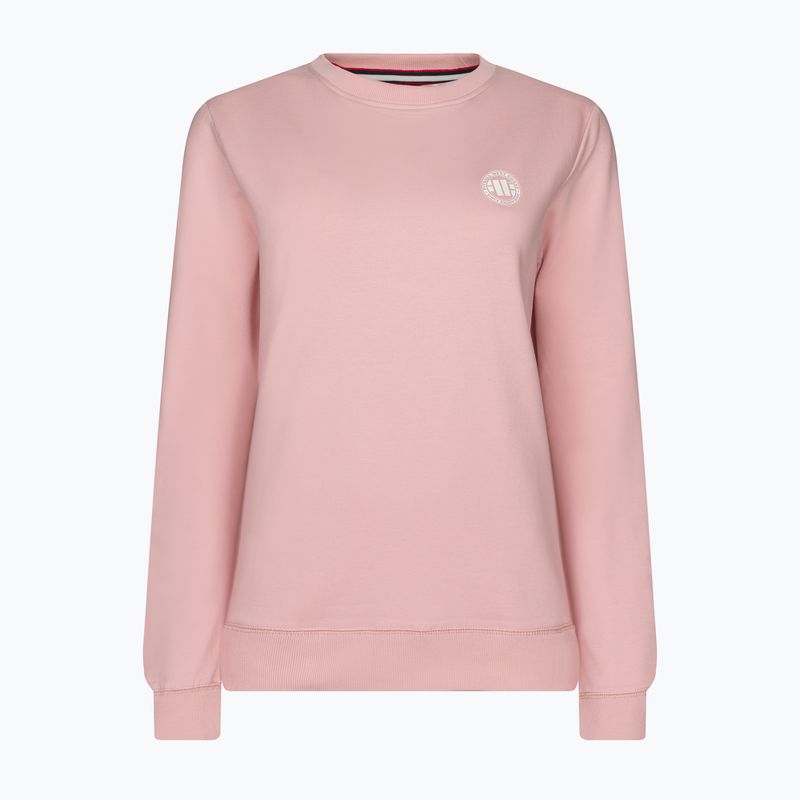 Ladies' sweatshirt Pitbull West Coast Crewneck F.Terry „Small Logo” powder pink