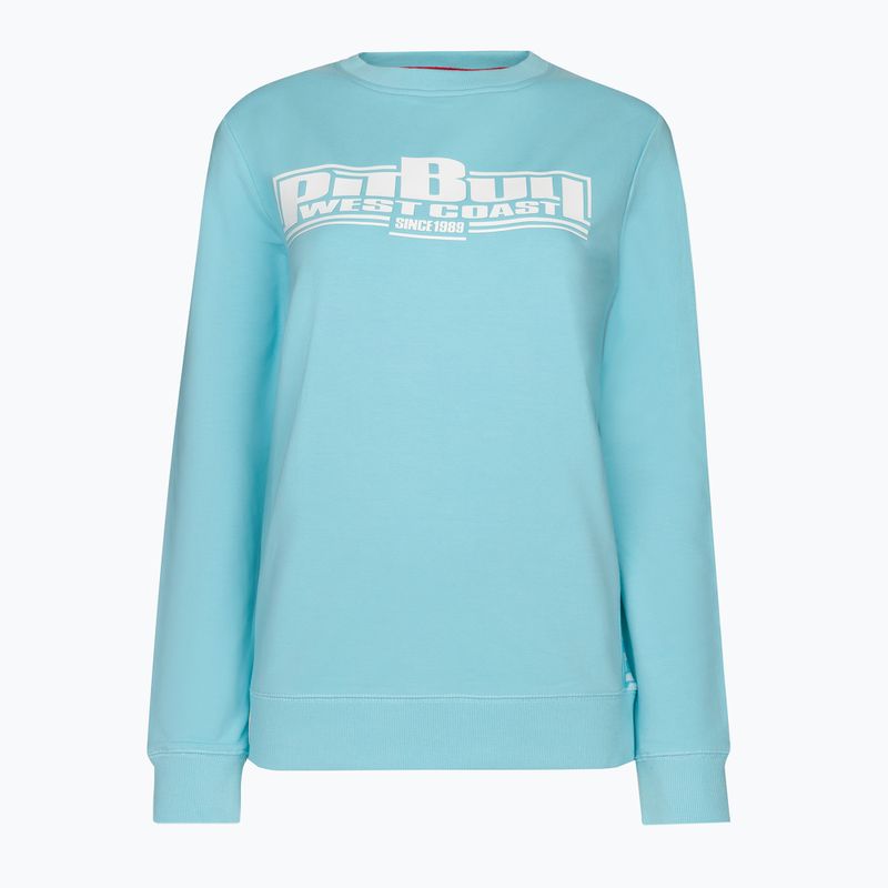 Ladies' sweatshirt Pitbull West Coast Crewneck F.Terry „Boxing" turquise