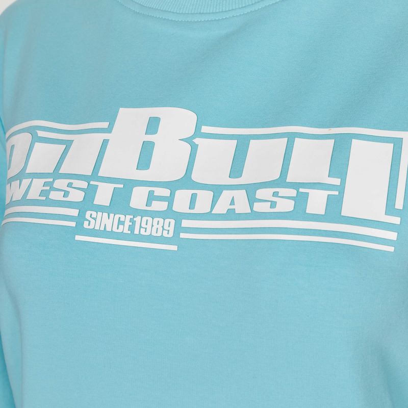 Ladies' sweatshirt Pitbull West Coast Crewneck F.Terry „Boxing" turquise 3