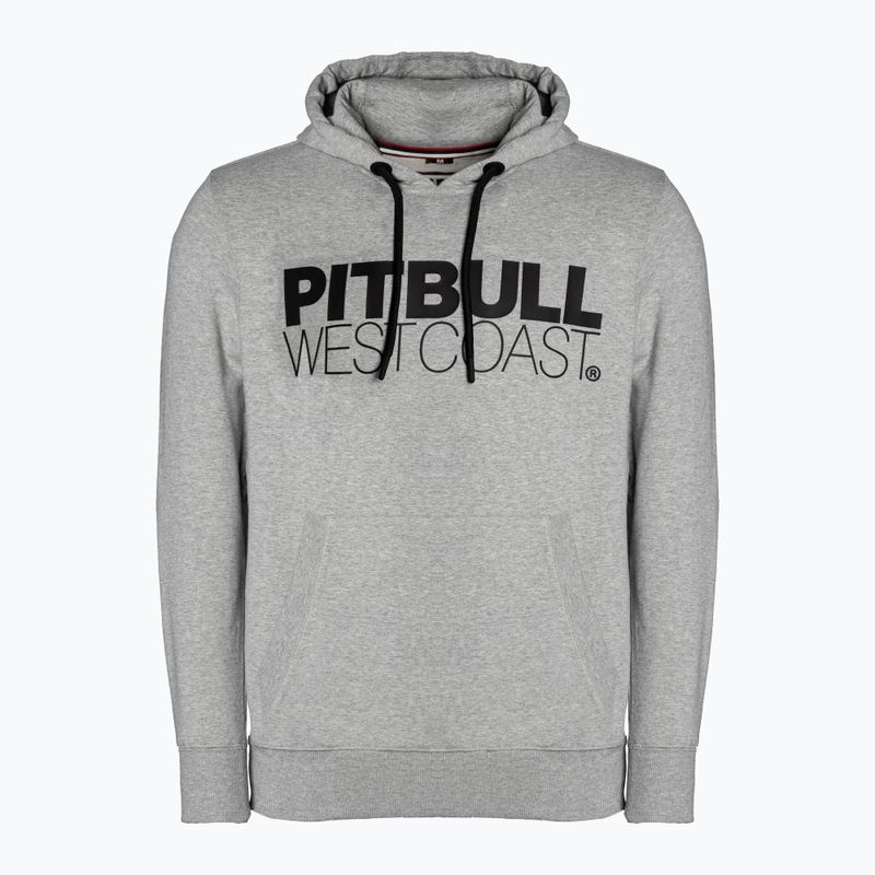 Men's sweatshirt Pitbull West Coast Hooded French Terry TNT grey/melange