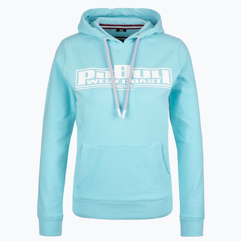 Ladies' sweatshirt Pitbull West Coast Hooded F.Terry „Boxing” turquise