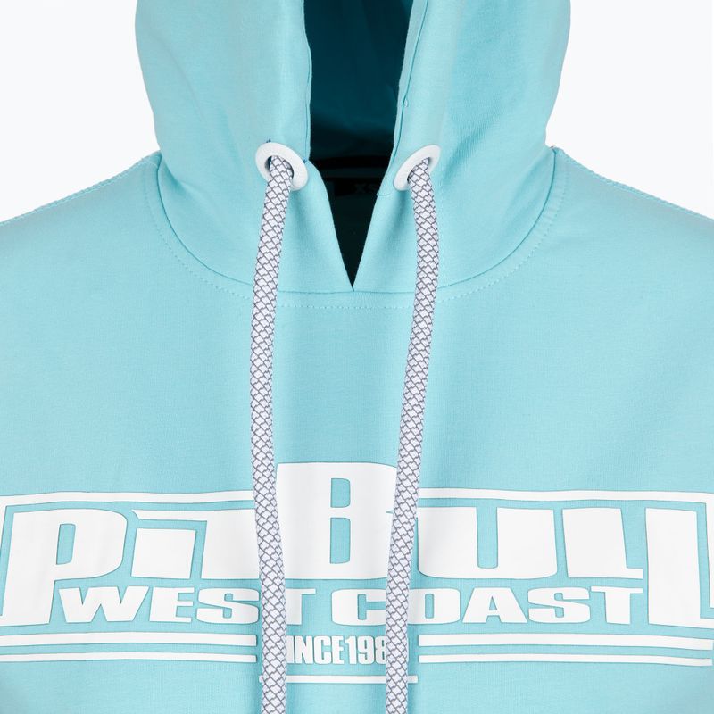 Ladies' sweatshirt Pitbull West Coast Hooded F.Terry „Boxing” turquise 3