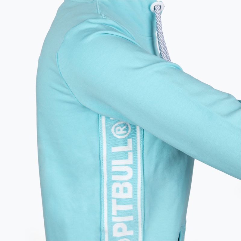 Ladies' sweatshirt Pitbull West Coast Hooded F.Terry „Boxing” turquise 4