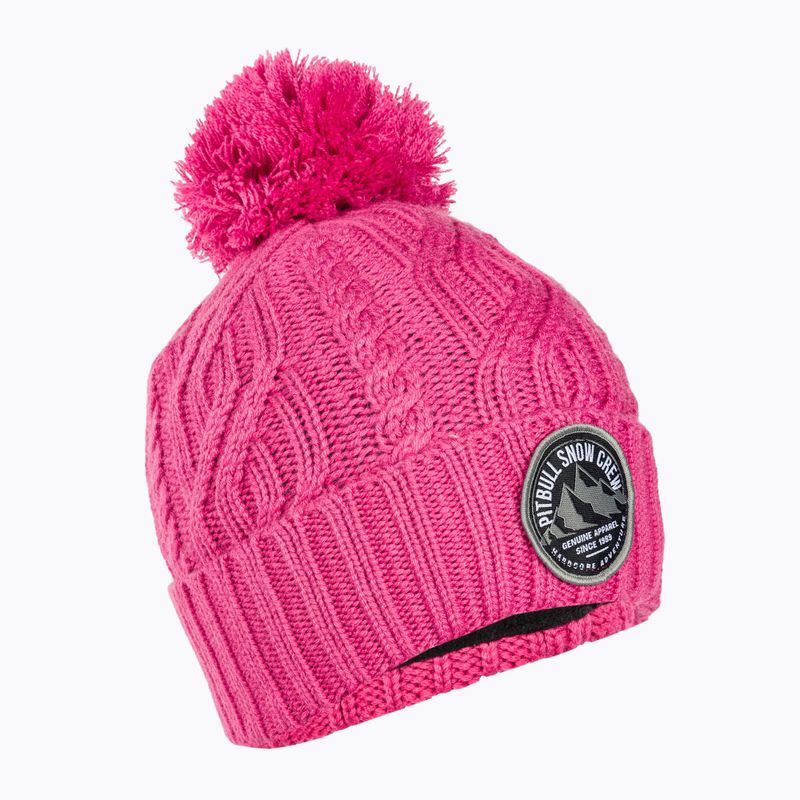 Pitbull West Coast winter beanie Snow Crew pink