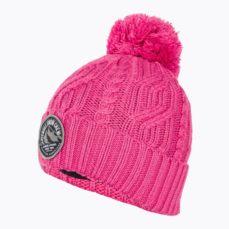 Pitbull West Coast winter beanie Snow Crew pink 3