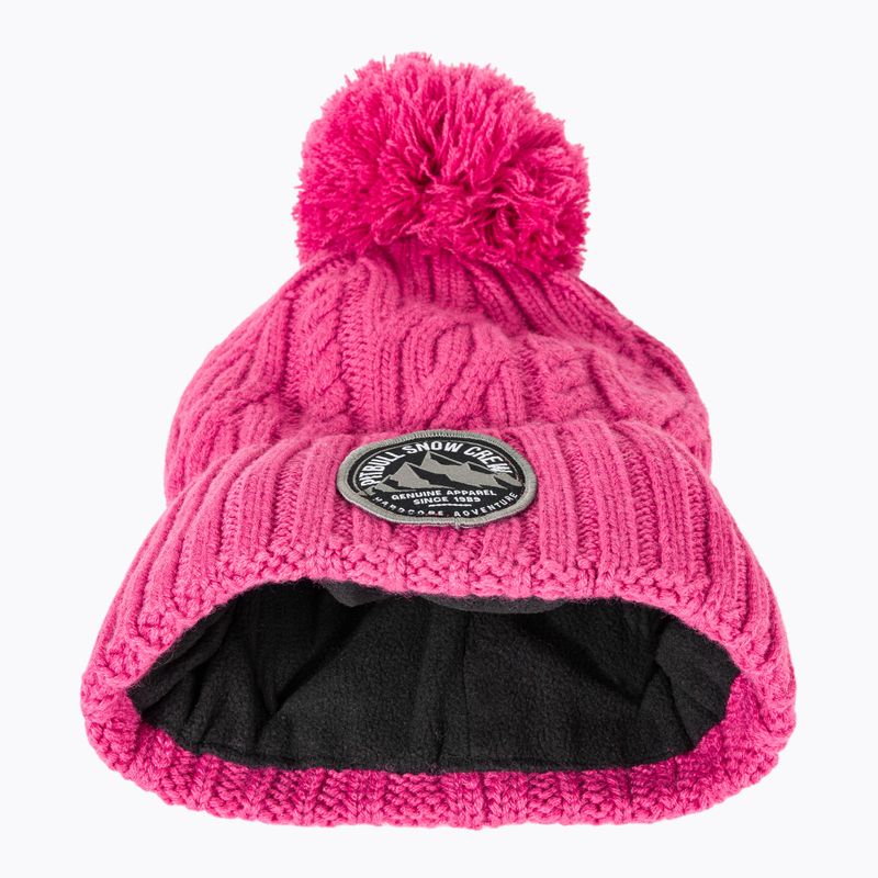 Pitbull West Coast winter beanie Snow Crew pink 5