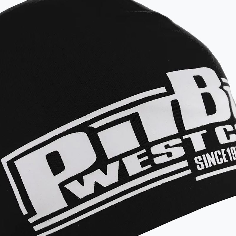 Pitbull West Coast Beanie Classic Boxing winter cap black/white 3