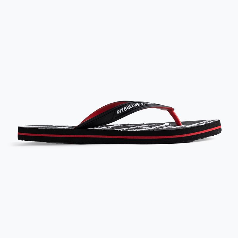 Men's flip-flops Pitbull West Coast Flip Flop El Jefe black/red 2