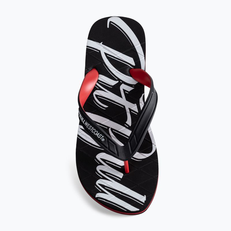 Men's flip-flops Pitbull West Coast Flip Flop El Jefe black/red 6