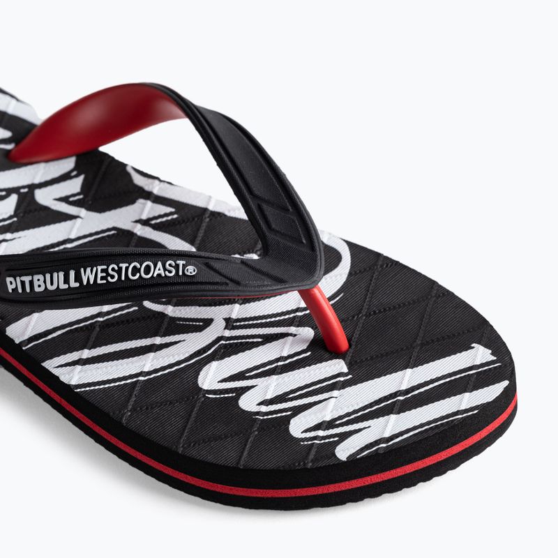 Men's flip-flops Pitbull West Coast Flip Flop El Jefe black/red 7