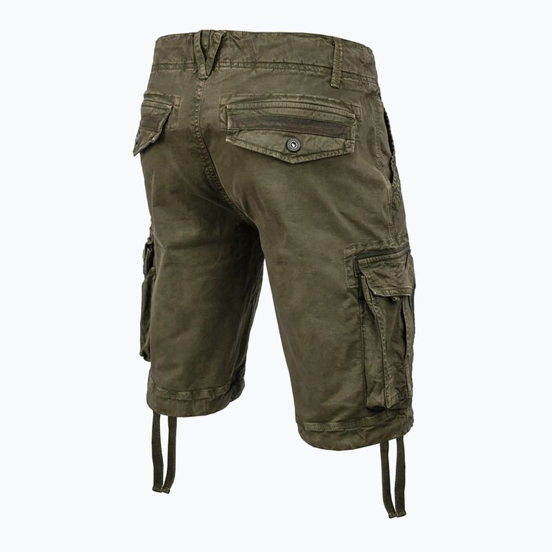 Men's Pitbull Cargo Carver olive shorts 2