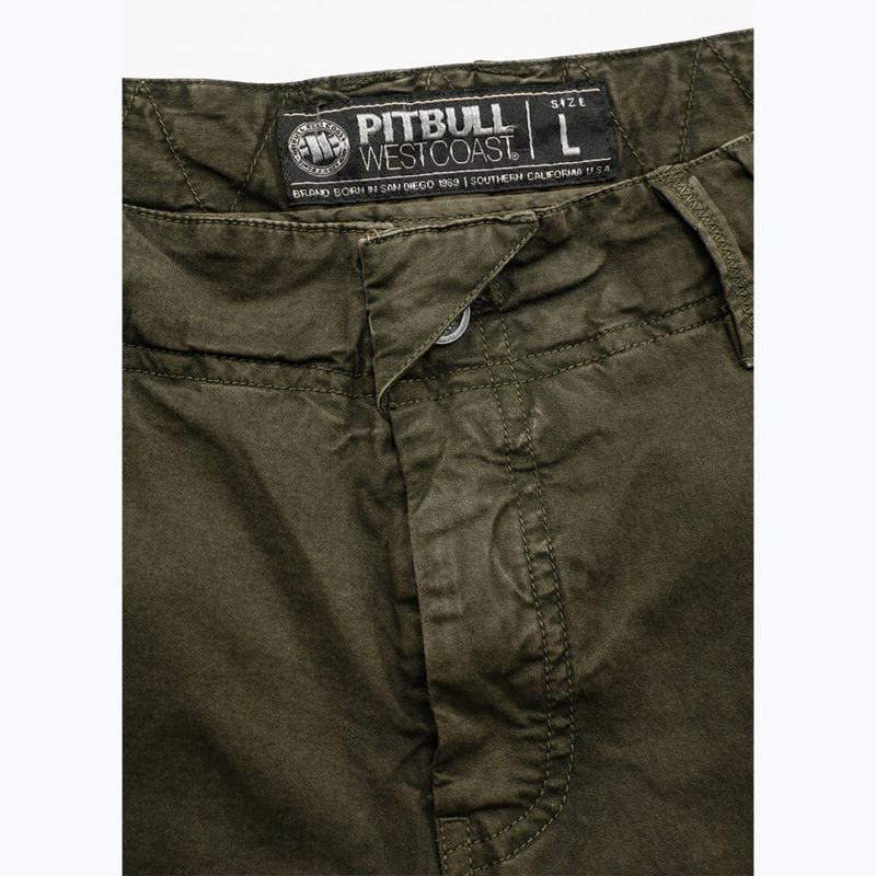 Men's Pitbull Cargo Carver olive shorts 3