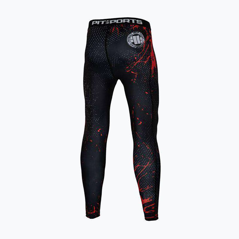 Men's leggings Pitbull West Coast Compr Pants Blood Dog black 2
